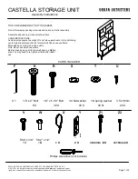 URBAN OUTFITTERS CASTELLA Assembly Instructions Manual preview