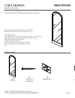 Preview for 1 page of URBAN OUTFITTERS CORA Assembly Instructions