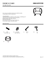 URBAN OUTFITTERS DANICA CHAIR 59605063 Assembly Instructions preview