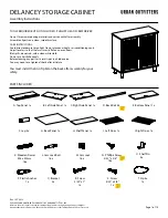 Preview for 1 page of URBAN OUTFITTERS DELANCEY STORAGE CABINET 51704286 Assembly Instructions Manual