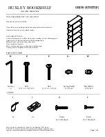 Preview for 1 page of URBAN OUTFITTERS HUXLEY BOOKSHELF Assembly Instructions