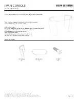 Preview for 1 page of URBAN OUTFITTERS IMARI Assembly Instructions