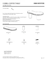 Preview for 1 page of URBAN OUTFITTERS ISOBEL 65840753 Assembly Instructions