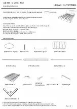 URBAN OUTFITTERS Juliette Queen Bed Assembly Instructions preview