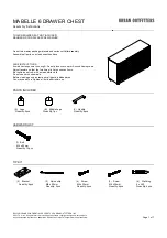 Preview for 1 page of URBAN OUTFITTERS MABELLE 6 DRAWER CHEST Assembly Instructions Manual