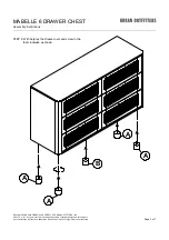 Preview for 3 page of URBAN OUTFITTERS MABELLE 6 DRAWER CHEST Assembly Instructions Manual