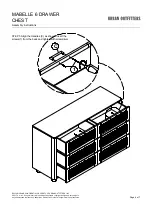 Preview for 4 page of URBAN OUTFITTERS MABELLE 6 DRAWER CHEST Assembly Instructions Manual