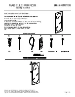 URBAN OUTFITTERS MABELLE MIRROR Assembly Instructions preview