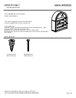 URBAN OUTFITTERS MASON 64139611 Assembly Instructions preview