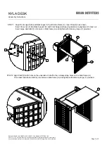 Предварительный просмотр 2 страницы URBAN OUTFITTERS NYLA DESK Assembly Instructions