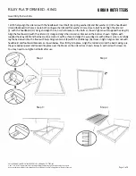 Предварительный просмотр 2 страницы URBAN OUTFITTERS RILEY PLATFORM BED Assembly Instructions