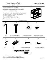 URBAN OUTFITTERS TAVI CONSOLE Assembly Instructions preview