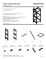 URBAN OUTFITTERS THREE TIER BOOKSHELF Assembly Instructions preview