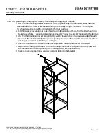 Предварительный просмотр 4 страницы URBAN OUTFITTERS THREE TIER BOOKSHELF Assembly Instructions