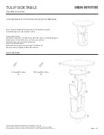 URBAN OUTFITTERS TULIP 65313884 Assembly Instructions preview