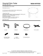 URBAN OUTFITTERS Wendell 69553105 Assembly Instructions preview