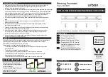 Urban BF200WM Installation, Operation And Maintenance Instructions предпросмотр