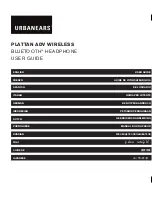 Urbanears PLATTAN ADV User Manual preview