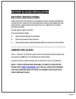 Preview for 12 page of UrbanFire UF -4- Installation And Operating Instructions Manual