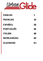 Preview for 2 page of URBANGLIDE RIDE 81 BOOST Translation Of The Original Instructions