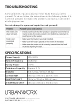 Предварительный просмотр 12 страницы Urbanworx UFS-7 Instruction Manual