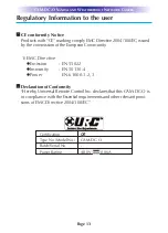 Preview for 16 page of URC CAM-DC-O Owner'S Manual