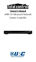 URC MRX-10 Owner'S Manual preview