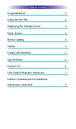 Preview for 4 page of URC MX-780 Owner'S Manual