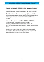 Preview for 3 page of URC MX-HomePro MXHP-R500 Owner'S Manual