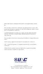 Preview for 3 page of URC Total Control DMS-1200 Owner'S Manual