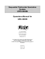 Preview for 1 page of URG URG-3000N Operation Manual