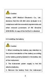 Preview for 33 page of URIT Medical Electronic UC-32A Operation Manual