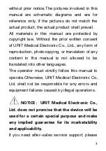 Preview for 5 page of URIT Medical Electronic VRN DP-10 Operation Manual