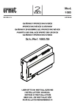 Предварительный просмотр 1 страницы urmet domus 1083/59 Installation Manual