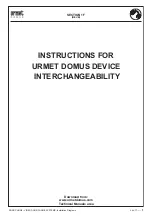 urmet domus 1090/850 Instructions Manual preview