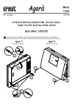 urmet domus Agora 1372 Installation Sheet preview