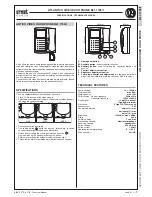 Preview for 7 page of urmet domus ARTICO 1705/954 Technical Manual