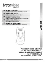 Preview for 1 page of urmet domus bitronvideo AV2009/01 Instruction Manual