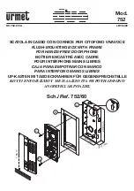 urmet domus DUO 752 Installation предпросмотр