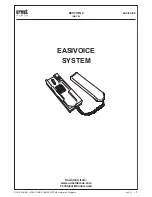 Предварительный просмотр 1 страницы urmet domus EASIVOICE 926 User Manual