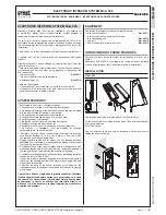 Предварительный просмотр 3 страницы urmet domus EASIVOICE 926 User Manual