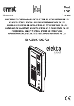 Preview for 1 page of urmet domus elekta steel 1060 Manual