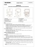 urmet domus ELKRON IR600FC/RF Quick Manual предпросмотр