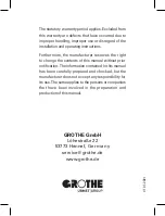 Preview for 40 page of urmet domus Grothe CALIMA 400 Series Installation And Operating Instructions Manual