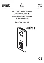 Preview for 1 page of urmet domus iPercom Elekta 1060/13 Manual