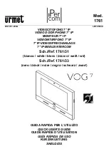 Preview for 1 page of urmet domus IPercom VOG7 1761 Quick User Manual