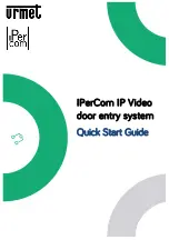 urmet domus IPerCom Quick Start Manual preview