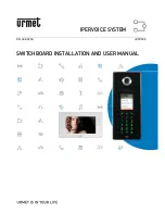 urmet domus IPERVOICE SYSTEM Installation And User Manual предпросмотр