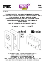 urmet domus mikra2 1722/95 Quick User Manual preview