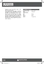 Preview for 14 page of Urrea CC707 User Manual And Warranty